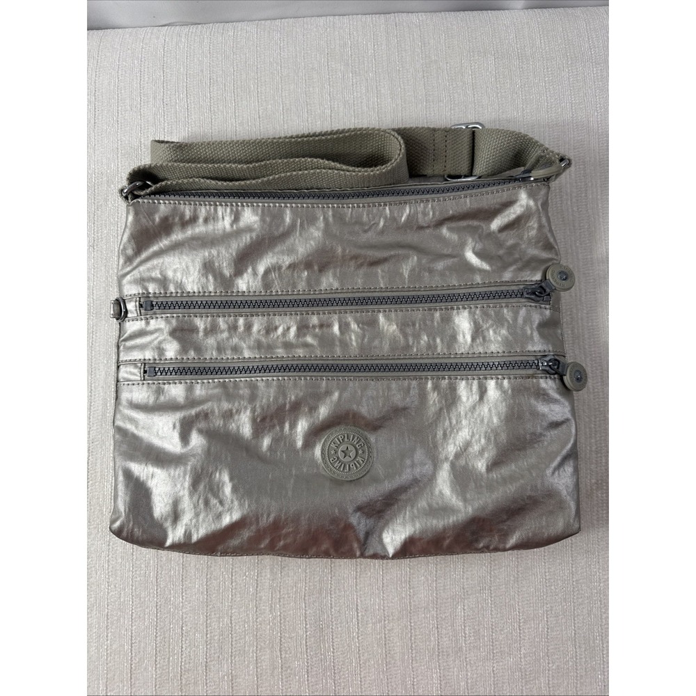 kipling crossbody bag metallic W/ Adjustable Strap